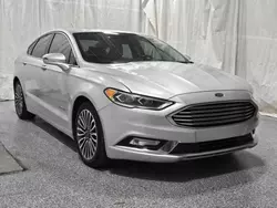 Salvage cars for sale from Copart Elgin, IL: 2018 Ford Fusion TITANIUM/PLATINUM HEV