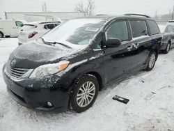 Salvage cars for sale at Woodhaven, MI auction: 2015 Toyota Sienna XLE