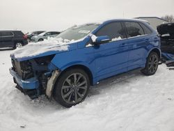 Salvage cars for sale at Wayland, MI auction: 2018 Ford Edge Sport