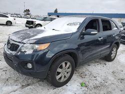 Salvage cars for sale from Copart Woodhaven, MI: 2013 KIA Sorento LX