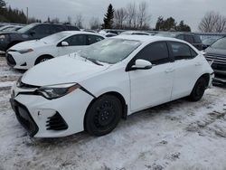 Vehiculos salvage en venta de Copart Bowmanville, ON: 2018 Toyota Corolla L