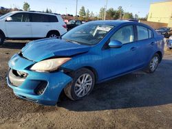 Salvage cars for sale at Gaston, SC auction: 2012 Mazda 3 I