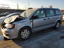 Salvage cars for sale at Wilmington, CA auction: 2016 Dodge Grand Caravan SE