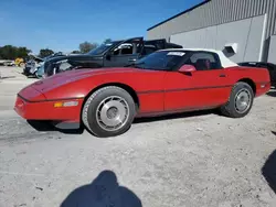 Salvage cars for sale at Apopka, FL auction: 1987 Chevrolet Corvette