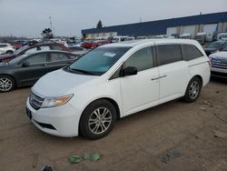 Salvage cars for sale at Woodhaven, MI auction: 2012 Honda Odyssey EXL