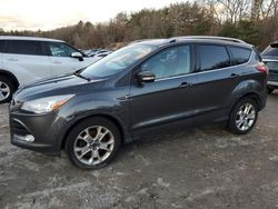 Salvage cars for sale at North Billerica, MA auction: 2015 Ford Escape Titanium