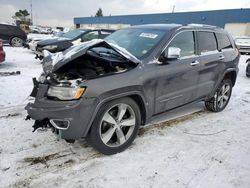 Salvage cars for sale from Copart Woodhaven, MI: 2015 Jeep Grand Cherokee Overland