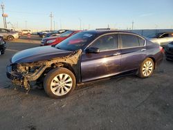 Salvage cars for sale at Greenwood, NE auction: 2013 Honda Accord EX