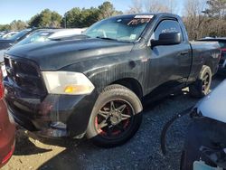 Salvage cars for sale at Shreveport, LA auction: 2012 Dodge RAM 1500 ST