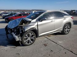 Salvage cars for sale from Copart Grand Prairie, TX: 2017 Lexus RX 350 Base