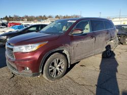 2016 Toyota Highlander XLE en venta en Pennsburg, PA