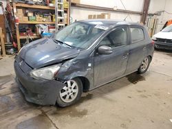 Salvage cars for sale from Copart Nisku, AB: 2015 Mitsubishi Mirage ES