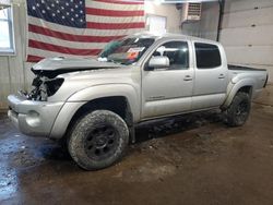 Salvage cars for sale at Lyman, ME auction: 2005 Toyota Tacoma Double Cab