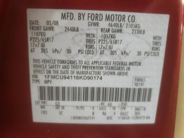 2008 Ford Escape Limited