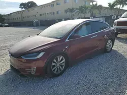 Salvage cars for sale at Opa Locka, FL auction: 2016 Tesla Model X