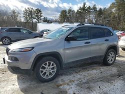 Salvage cars for sale at West Warren, MA auction: 2016 Jeep Cherokee Sport