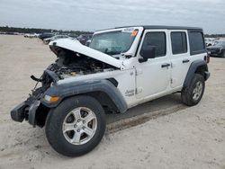 Salvage cars for sale from Copart Houston, TX: 2019 Jeep Wrangler Unlimited Sport