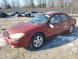 Salvage cars for sale at Waldorf, MD auction: 2002 Ford Taurus SE