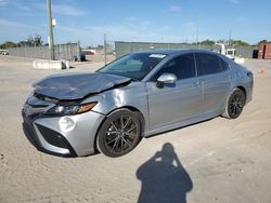 Salvage cars for sale at Homestead, FL auction: 2024 Toyota Camry SE Night Shade