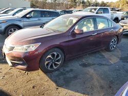 Salvage cars for sale at Exeter, RI auction: 2017 Honda Accord EXL