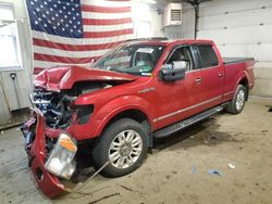 Salvage cars for sale from Copart Lyman, ME: 2010 Ford F150 Supercrew