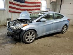 Salvage cars for sale at Lyman, ME auction: 2013 Hyundai Elantra GLS