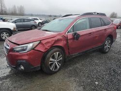 Salvage cars for sale at Arlington, WA auction: 2018 Subaru Outback 2.5I Limited