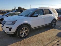 Ford salvage cars for sale: 2018 Ford Explorer Platinum