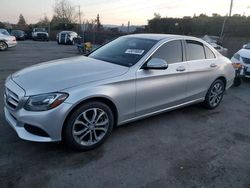 Salvage cars for sale at San Martin, CA auction: 2015 Mercedes-Benz C 300 4matic