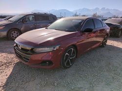 Honda salvage cars for sale: 2022 Honda Accord Sport