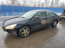 Salvage cars for sale from Copart Atlantic Canada Auction, NB: 2003 Honda Accord EX