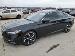 Salvage cars for sale at Grand Prairie, TX auction: 2020 Honda Accord Sport