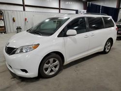 Salvage cars for sale from Copart Byron, GA: 2012 Toyota Sienna LE