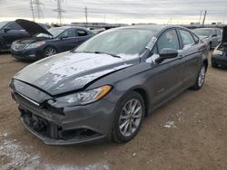 Salvage cars for sale from Copart Elgin, IL: 2017 Ford Fusion SE Hybrid