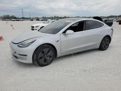 Salvage cars for sale at Arcadia, FL auction: 2018 Tesla Model 3