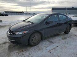 Salvage cars for sale from Copart Nisku, AB: 2013 Honda Civic LX