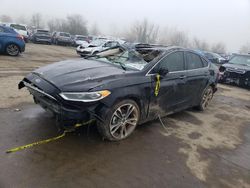 Ford salvage cars for sale: 2019 Ford Fusion Titanium