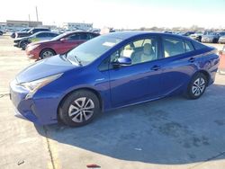 Salvage cars for sale at Grand Prairie, TX auction: 2016 Toyota Prius