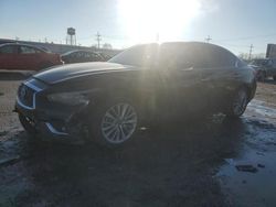 Salvage cars for sale at Chicago Heights, IL auction: 2021 Infiniti Q50 Luxe