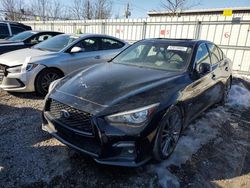 Salvage cars for sale from Copart Walton, KY: 2018 Infiniti Q50 RED Sport 400