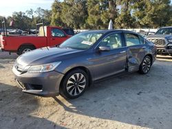 Salvage cars for sale at Ocala, FL auction: 2014 Honda Accord Touring Hybrid