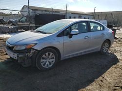 Salvage cars for sale at Laurel, MD auction: 2012 Honda Civic LX