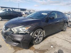 Salvage cars for sale at Grand Prairie, TX auction: 2016 Nissan Maxima 3.5S