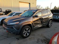 Salvage cars for sale at Woodburn, OR auction: 2016 Jeep Cherokee Trailhawk