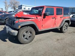 Jeep Wrangler Unlimited Sport salvage cars for sale: 2016 Jeep Wrangler Unlimited Sport