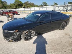 Salvage cars for sale at Fort Pierce, FL auction: 2024 Honda Accord Touring Hybrid