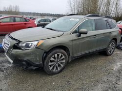 Salvage cars for sale at Arlington, WA auction: 2017 Subaru Outback 2.5I Limited