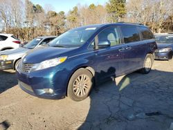 2011 Toyota Sienna XLE en venta en Austell, GA