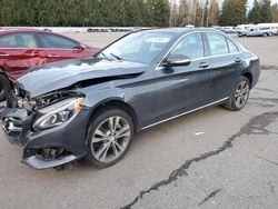 Carros salvage a la venta en subasta: 2015 Mercedes-Benz C 300 4matic