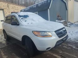 Salvage cars for sale at Ellwood City, PA auction: 2009 Hyundai Santa FE GLS